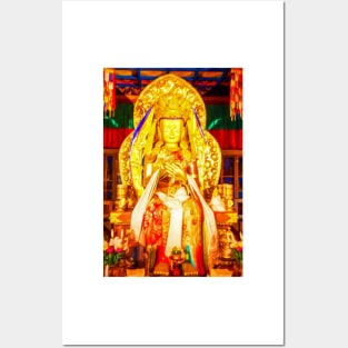 Golden Buddha Posters and Art